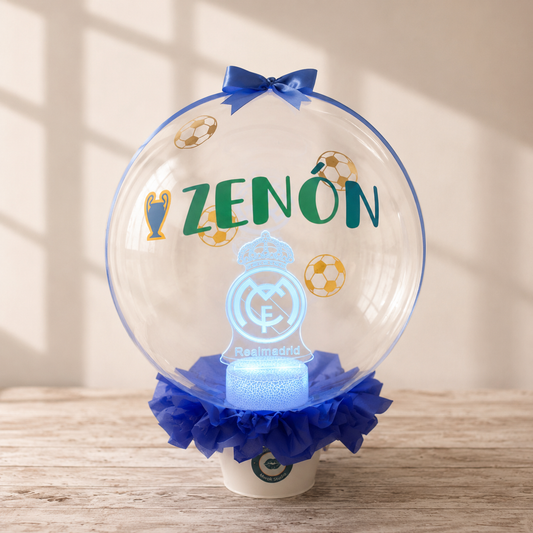 Custom Collection con lámpara LED del Real Madrid y decoración personalizada